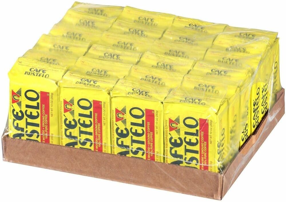 Cafe Bustelo Cafe Espresso Molido - Espresso Ground Coffee Brick (1 Pack x 283g Brick)