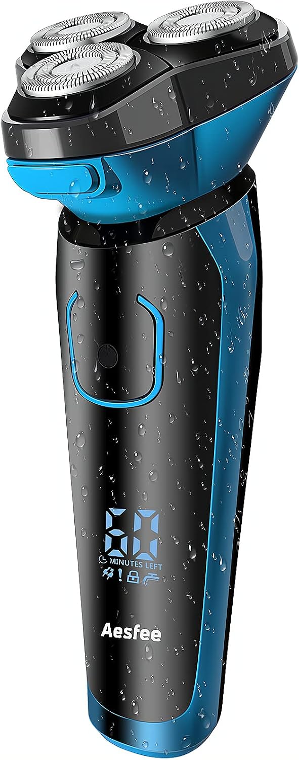 Aesfee AF-809 Electric Razors for Men Rotary Shavers Pop-Up Trimmer