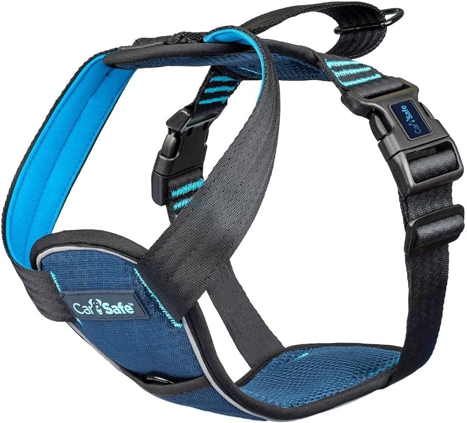 CarSafe Crash Tested Dog Safety Harness - from the makers of Halti. Crash Tested to 32Kg/70lbs, Safely Secure Dog in the Car, Comfortable and Padded Design, for Toy, Small, Medium and Large Dogs