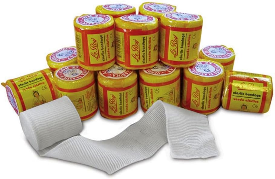 Le Roy Mexican Gauze Boxing Hand Wraps Elastic Bandages Revgear Ambra LeRoy Combat Sports Non-Sterile, 2" x 5.5 yd - 16 pack