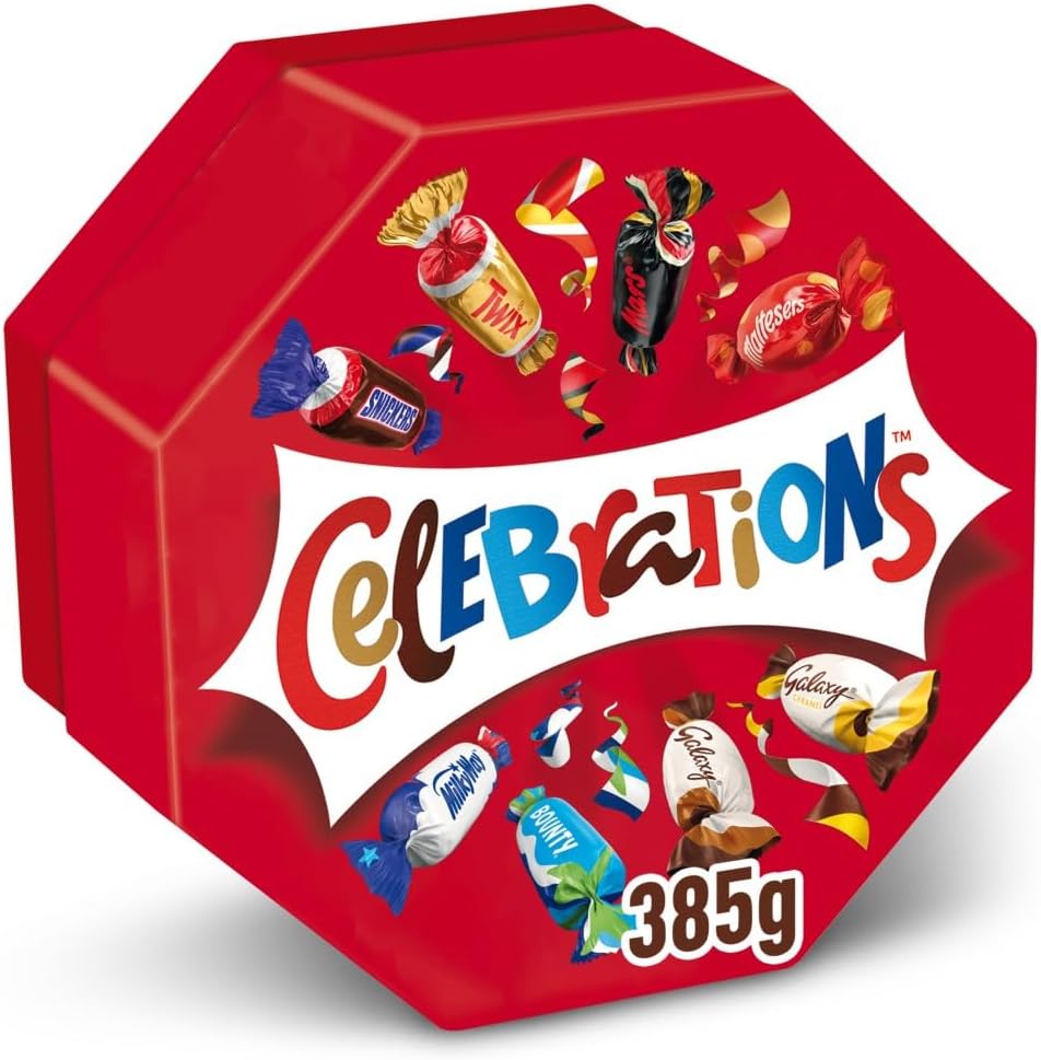Celebrations Milk Chocolate Centerpiece Box Chocolate & Biscuit Bars 385g