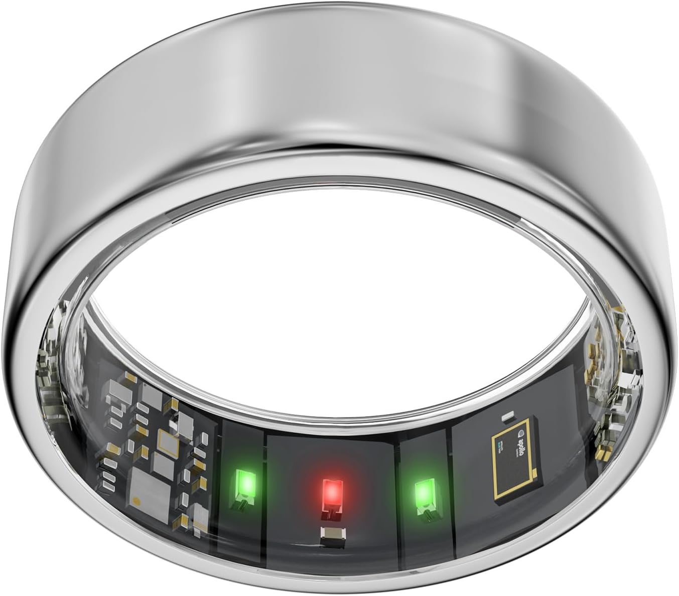 Vic Smart Ring - Silver Size 9 - Size First with Sizing Kit - Sleep Tracking Wearable - Heart Rate - Fitness - Stress Tracker - Up to 5 Days Battery Life - Android iOS Compatible - No App Subscription