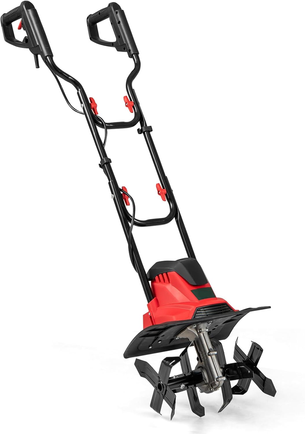 TANGZON Electric Tiller, Powerful 1200/750W Soil Cultivator Rotovator with 36/32cm Cultivating Width, 22cm Working Depth & Folding Handle, Garden Shredder for Ground Preparation (1200W, 36cm Width)