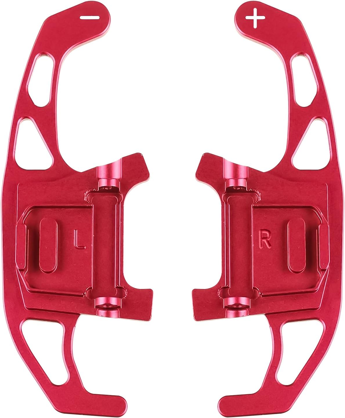 YWNYT 2pcs Car Steering Wheel Shift Paddle, Aluminum Alloy Paddle Shifter Extension for VW Golf GTI R R-line GTD GTE MK7 7 Polo GTI 2014-2019 (Red)