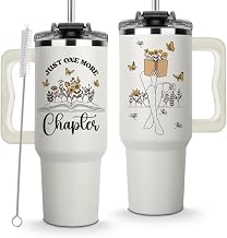Just One More Chapter Tumbler 40Oz, Book Lover Gifts for Women, Book Lovers Gifts, Gifts for Book Lovers, Reading Gifts for Book Lovers, Bookish Gift, Book Club Cup, Birthday Gifts for Book Lovers