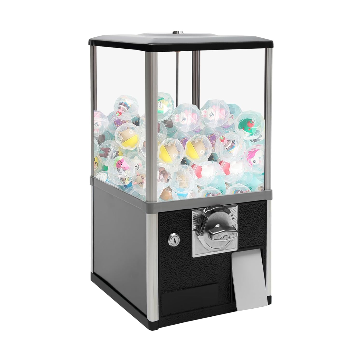 25 Cent Vending Machines Coin Operated Commercial Large Capacity Gumball Machine Capsule Toys Vending Dispenser for Game Stores Retail Stores
