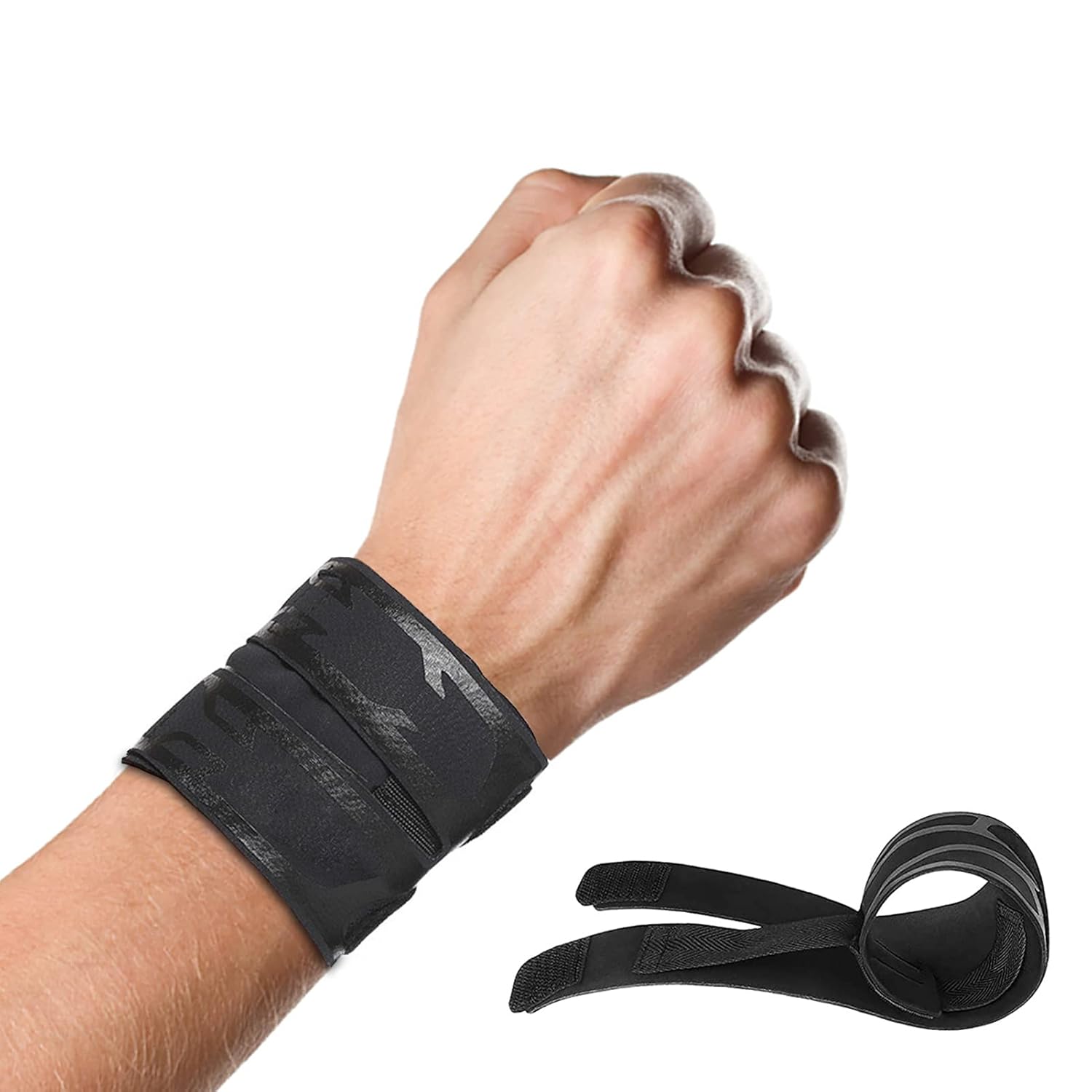 Mezeic Wrist Brace for TFCC Tear, Ultra-thin Compression Wrist Straps Wraps Weightlifting Adjustable Wrist Support for Sport Protection, Tendonitis Arthritis Pain (1pc, Black)