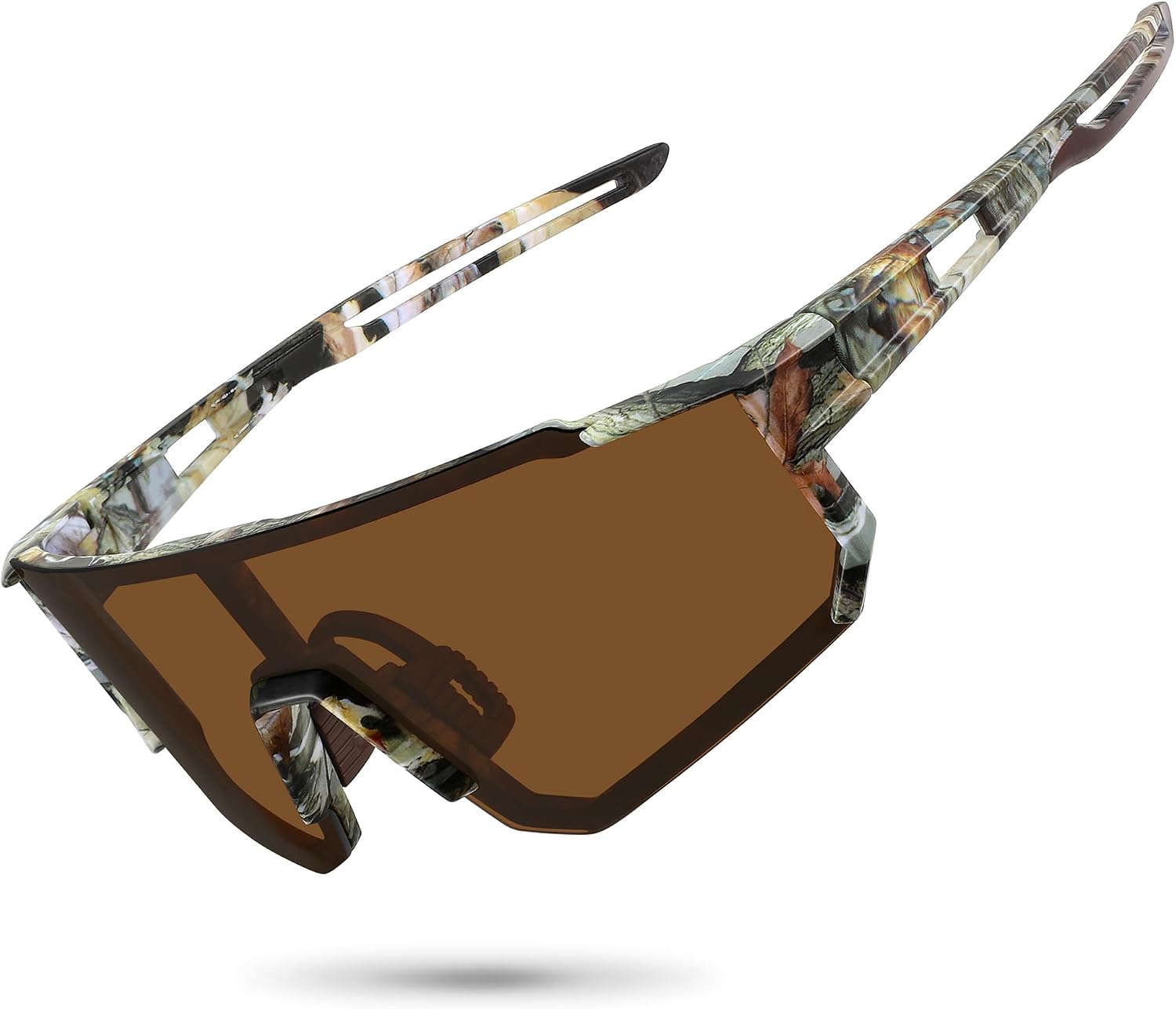 STORYCOAST Polarized Sports Sunglasses for Men Women,Driving Fishing Cycling Mountain Bike Sunglasses UV400 Protection