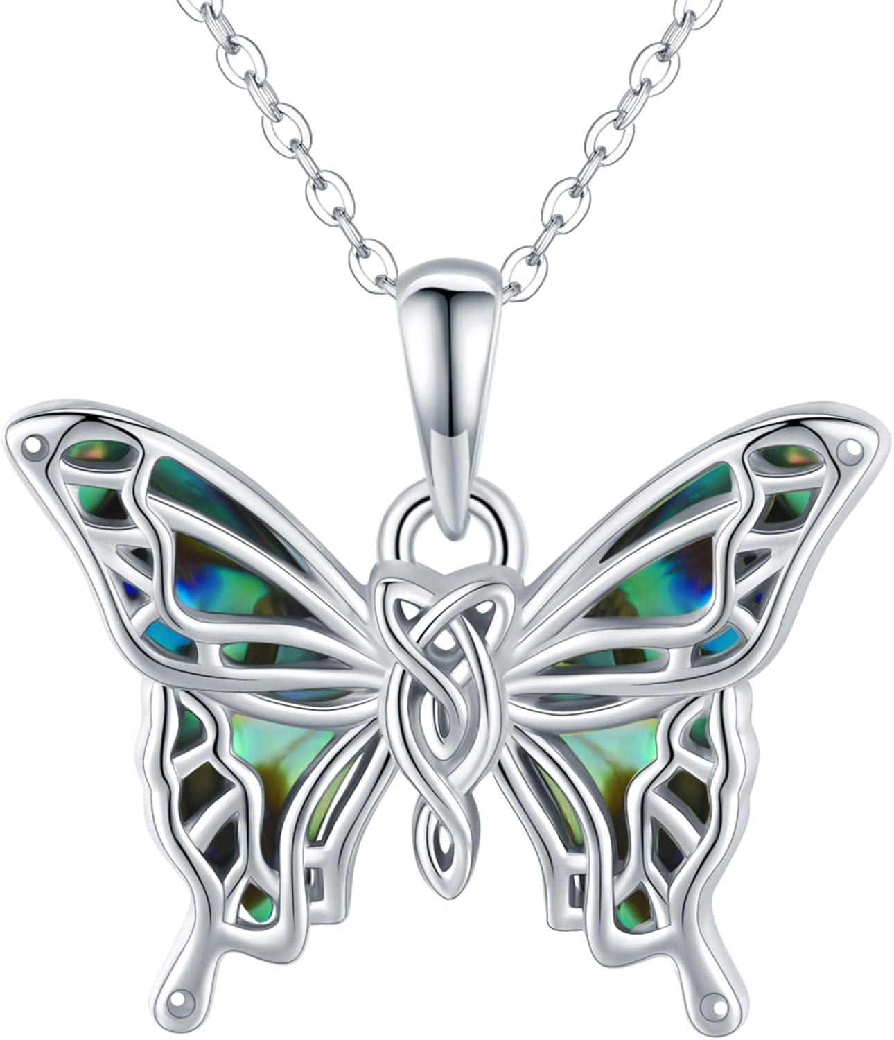 Butterfly Necklaces for Women 925 Sterling Silver Butterfly Jewelry Butterfly Pendant Necklace Gifts for Girlfriend Valentine's Day Christmas