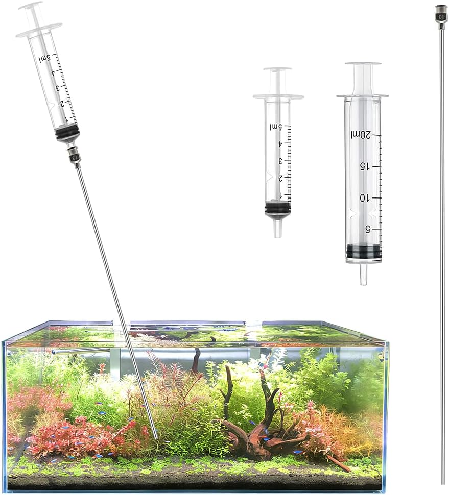 LINLAN 11.8 inch Aquarium Root Fertilizer Injector Kit, Planted Tanks