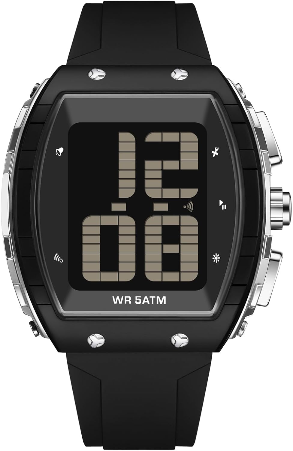findtime Digital Watch for Seniors English Time-Telling Extra Large Numbers Display Alarm Waterproof Wrist Watches for Elderly Visually & Hearing Impaired Easy to Read Watches for Men Women