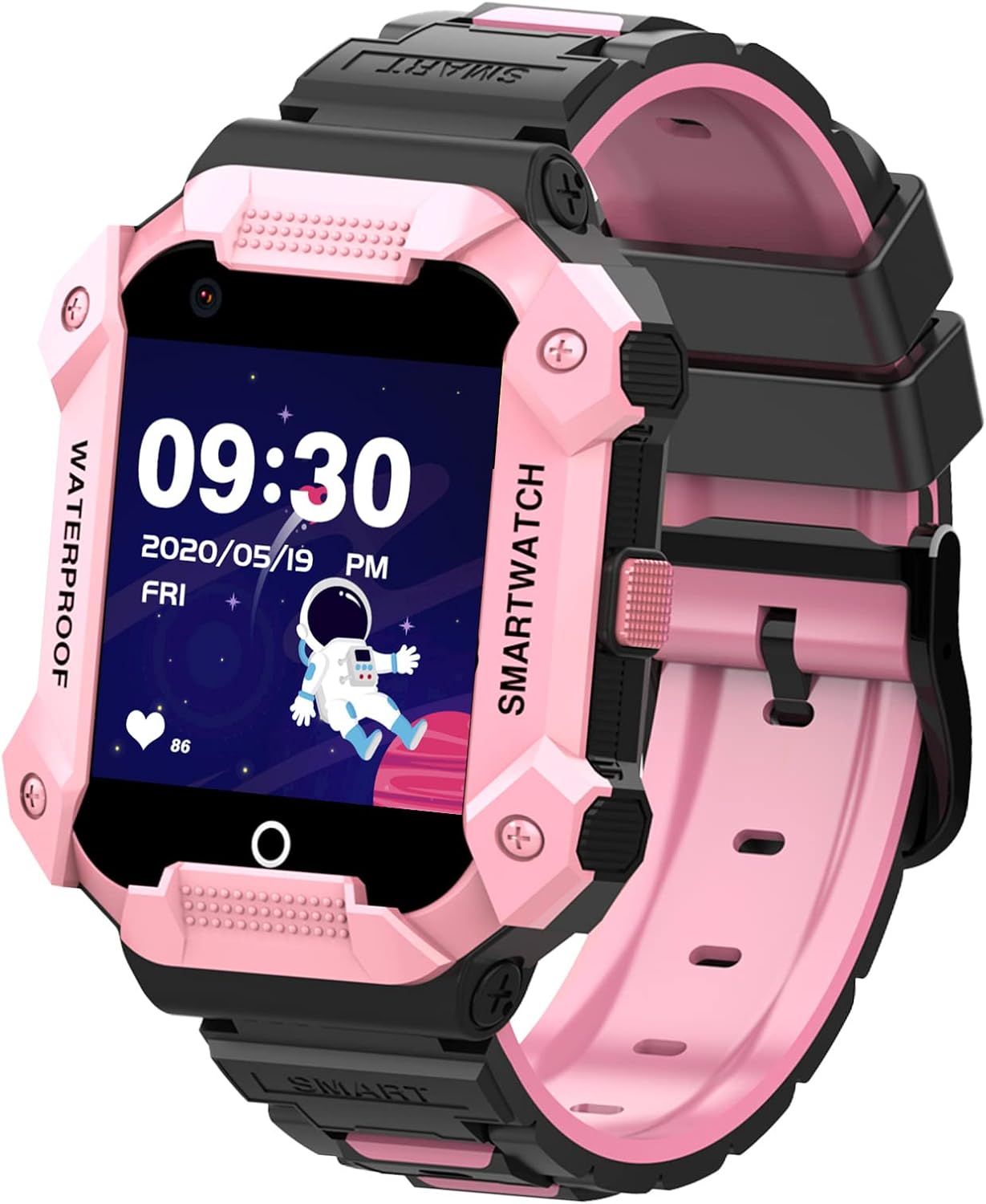PTHTECHUS Kids Smart Watch - Music Smartwatch Phone with Music SOS Pedometer Games Pedometer Alarm Clock Camera for Boys and Girls 5-12 Years
