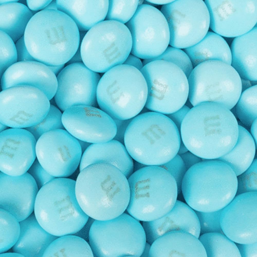 Bulk Light Blue Chocolate Covered Candies 10lb Case - (Approx. 5,000 pcs) - Milk Chocolate