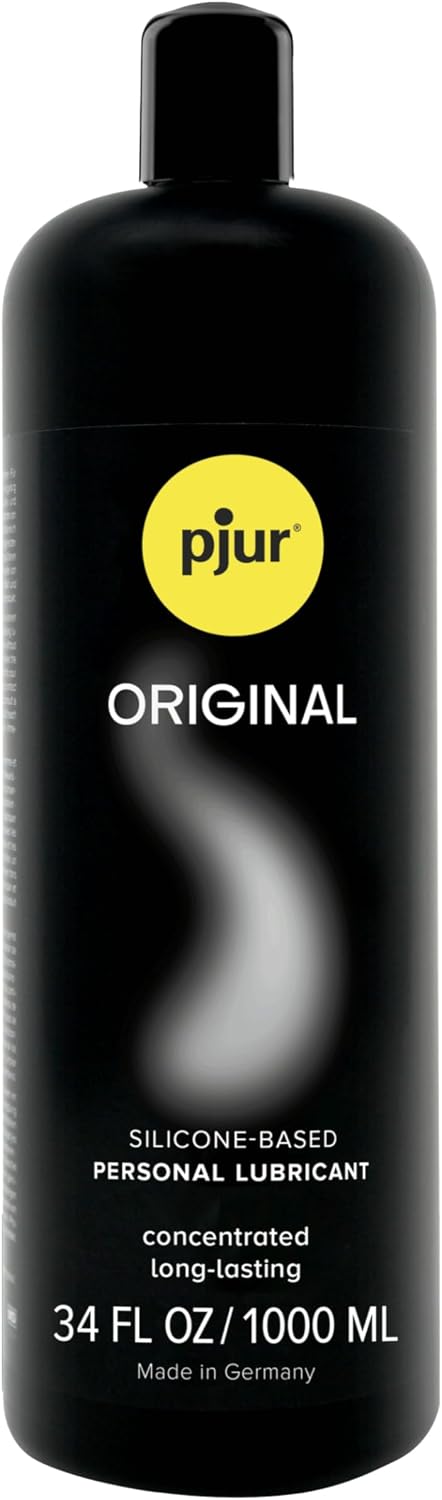 pjur Original Silicone-Based Personal Lubricant, Long-Lasting, 34 fl oz | For Men, Women & Couples, Also Works as Massage Oil, No Preservatives, Odorless