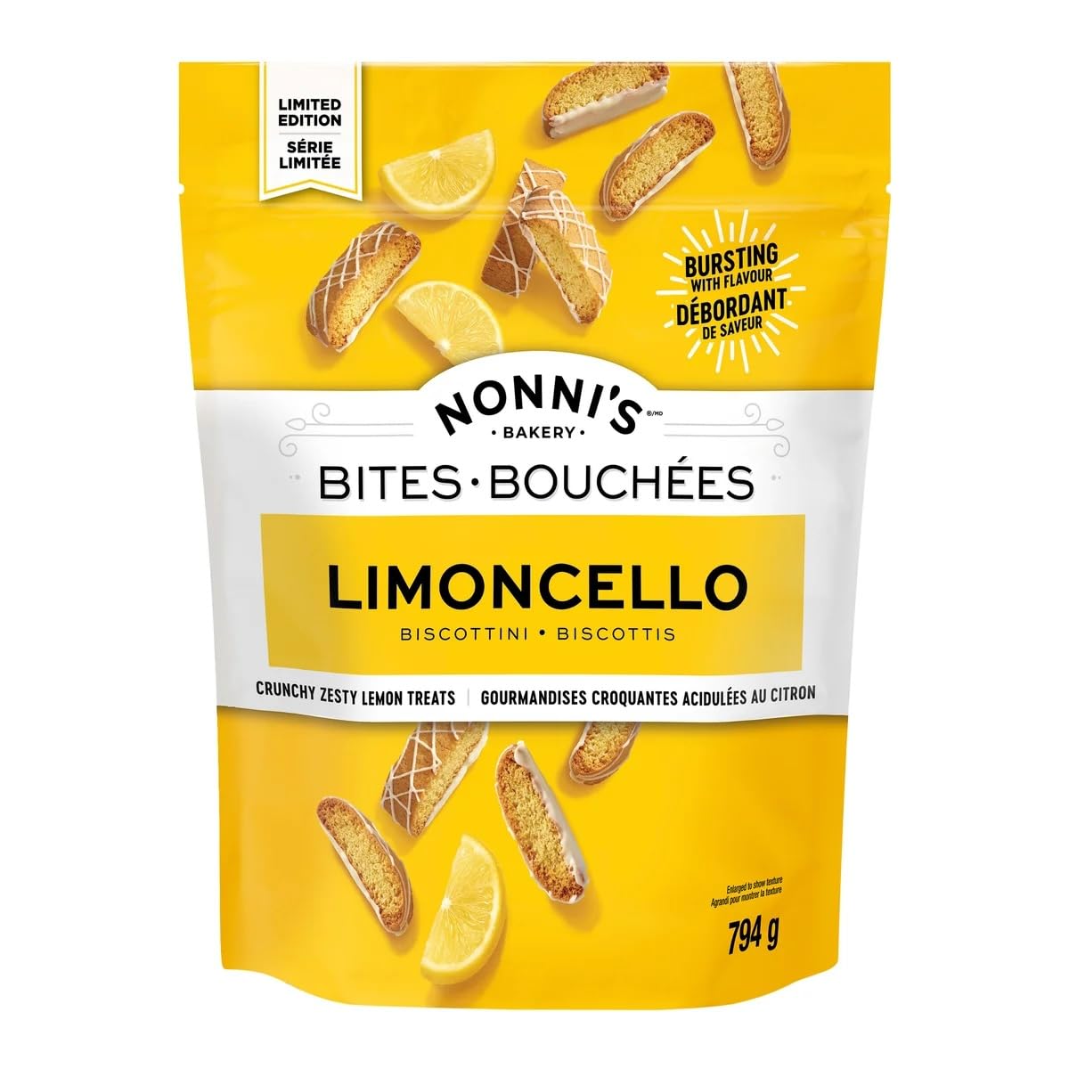 Nonni's Limoncello Biscotti Bites 28oz
