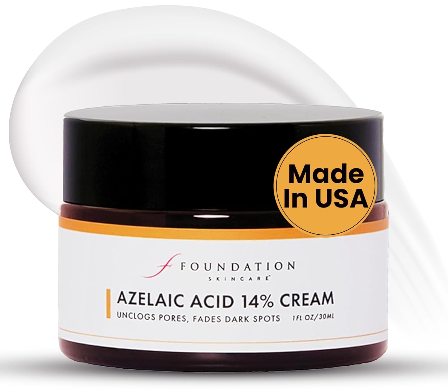 Foundation Skincare Azelaic Acid for Face 14% (1 Fl Oz) – Dermatologist Formula for Uneven and Blemish-Prone Skin, Supports Balanced Tone & Smooth Texture for Men & Women