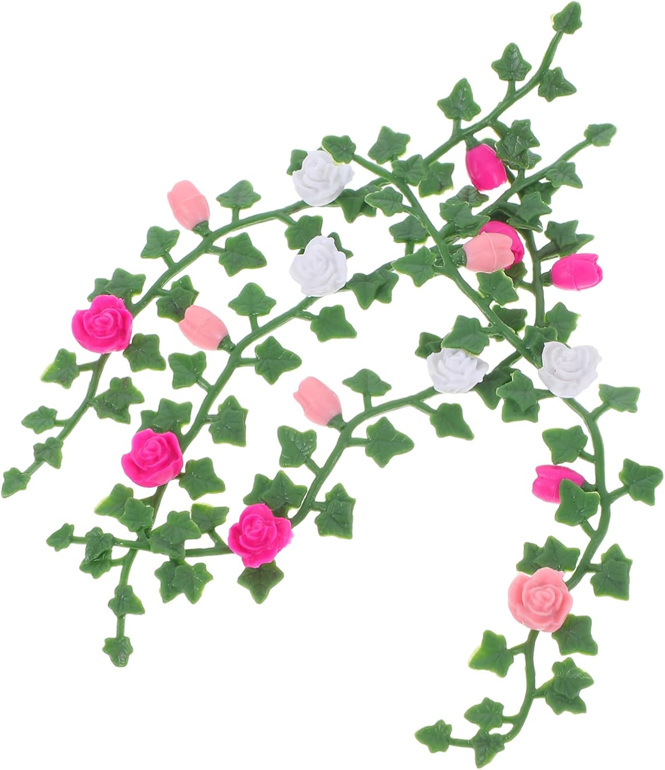 VICASKY 1 Set Miniature Dollhouse Artificial Rose Vines for Outdoor Garden Decoration for DIY Projects and Micro Landscape Aesthetics