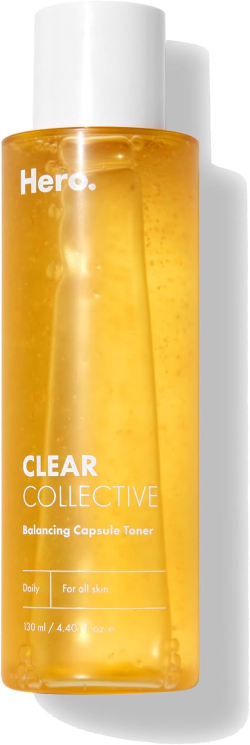 Hero Balancing Capsule Skin Toner for Face | All Skin Types | Pore Refining and Hydrating Facial Astringent Toner | 4.39 Fl Oz
