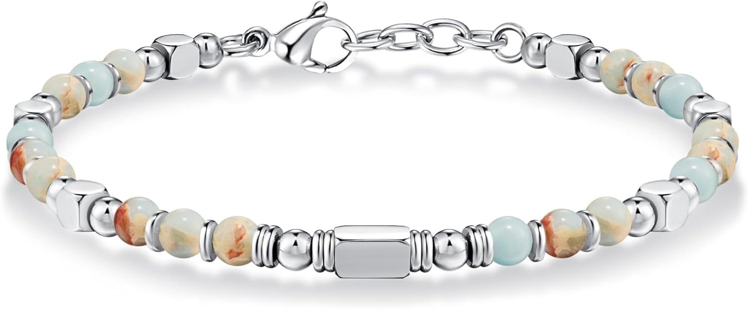 Bracelets for Womens, Beaded Bracelets, Silver Bracelet for Women & Gold Bracelet for Women, Boho Bracelets, Trendy Jewelry Gifts for Lover Mom