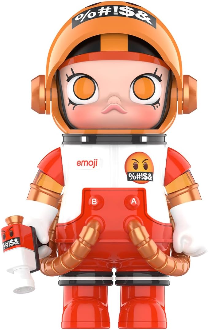POP MART MEGA SPACE MOLLY 100% x emoji? Series Figures 1Box 2.5 inches Articulated Character Premium Design Gifts for Women Fan-Favorite Chic Art Toy Action Figure