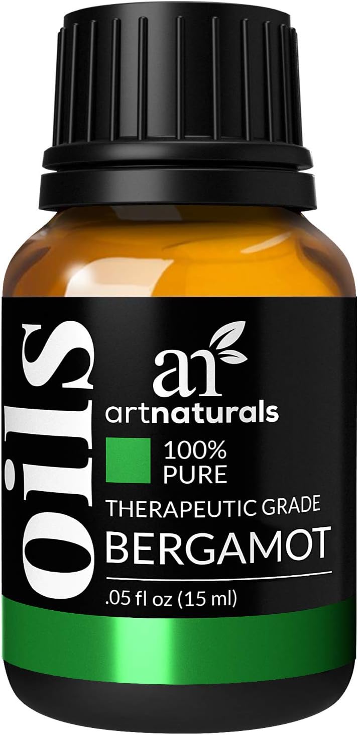 ArtNaturals 100% Pure Bergamot Essential Oil - (.5 Fl Oz / 15ml) - Undilued Therapeutic Grade Citrus Fragrance- Uplift Wellness and Refresh - for Diffuser Hair Skin and Soap Making
