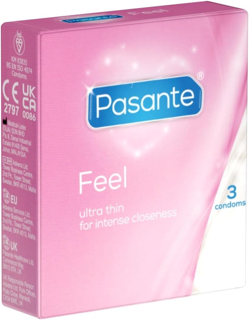 Pasante Sensitive (Feel) Condoms - Pack of 3