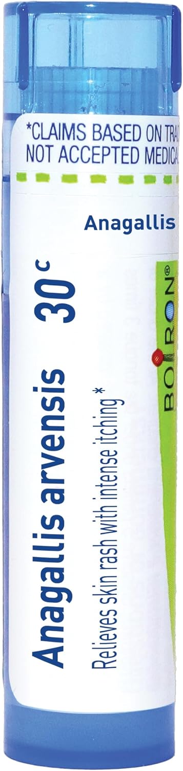 Boiron Anagallis Arvensis 30C for Skin Rash with Intense Itching - 80 Pellets