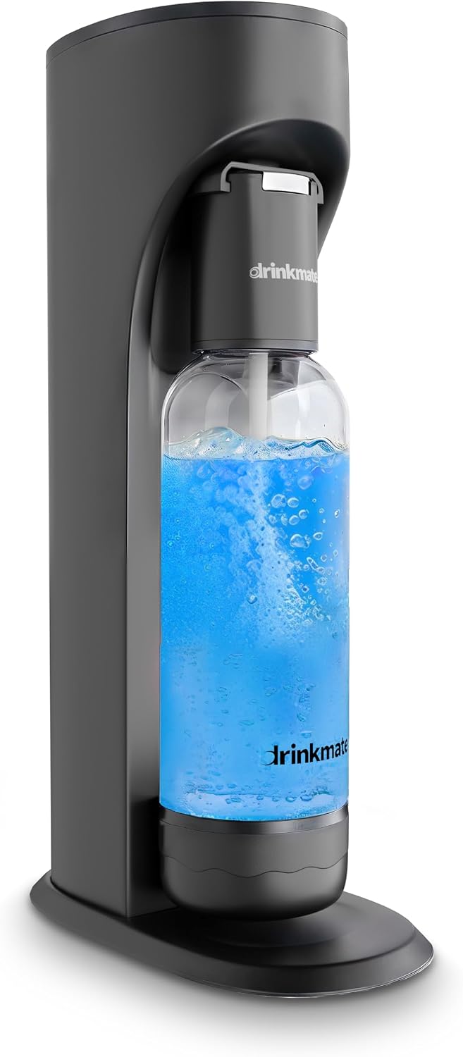 Drinkmate OmniFizz Sparkling Beverage Maker, Matte Black