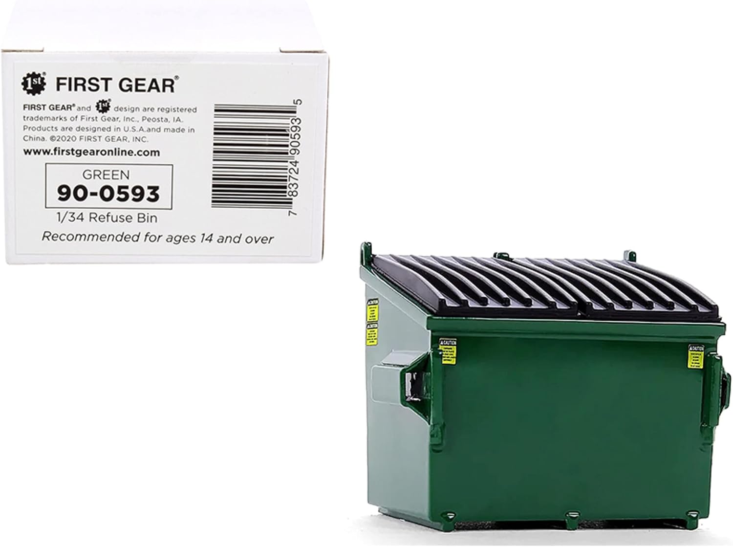 First Gear Green: Novelty & Specialty Items Trash Bin