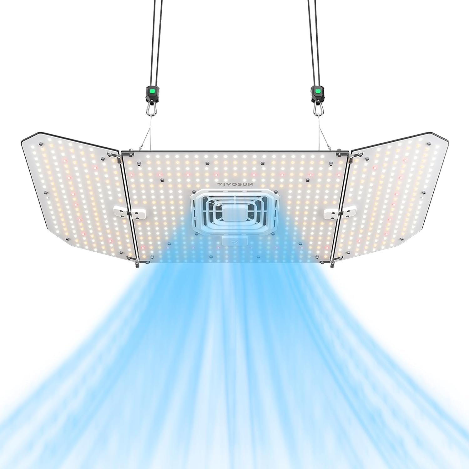 VIVOSUN LED Grow Lamp 200 W Full Spectrum Plant Lamp with Integrated Circulation Fan Grow Light Compatible with App, Can be Used with E42A/E25 AeroLight Wing AW200SE for 120 x 60 cm Grow Tent