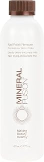 Mineral Fusion Nail Polish Remover, Acetone-Free & Non Drying for Regular & Shellac Nail Polishes, 6 Ounce