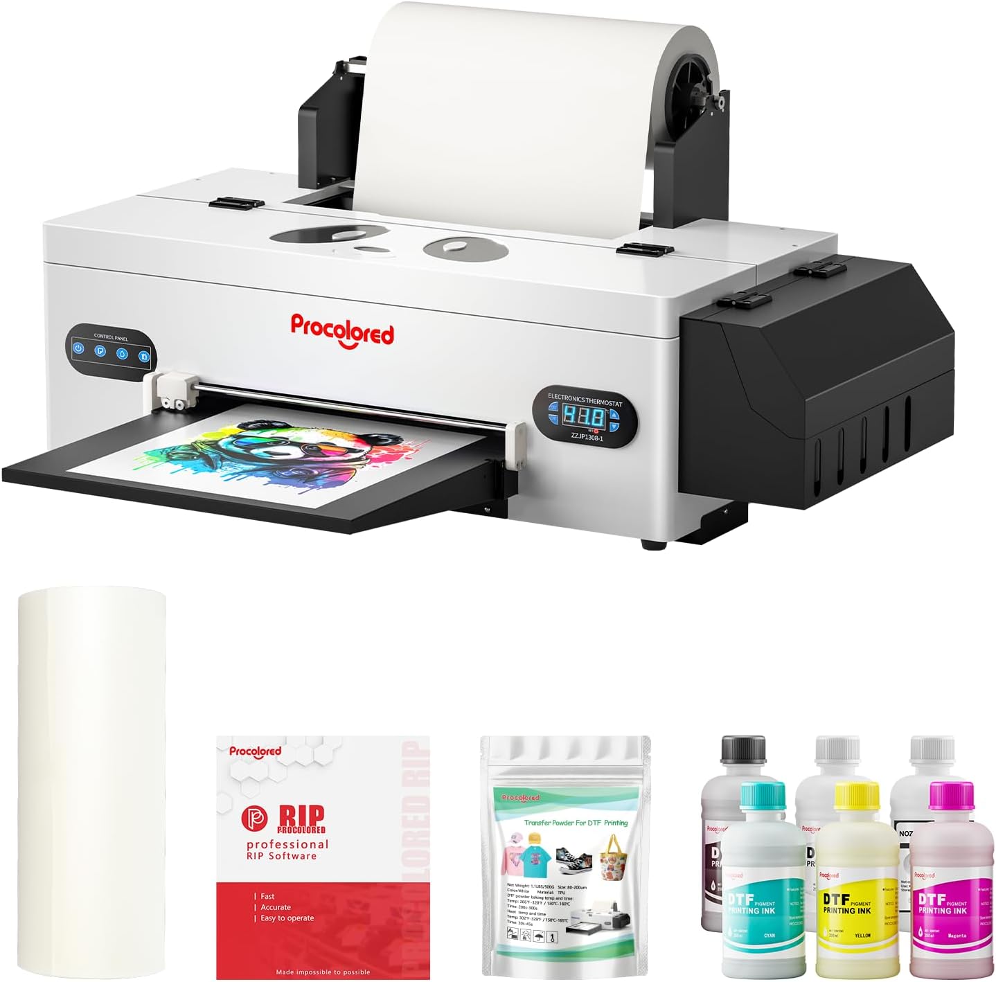 Procolored F13 DTF Printing Machine A3 Size L1800 Direct to Film Printer for DIY Custom Apparel T Shirts，Hoodies, and Fabric