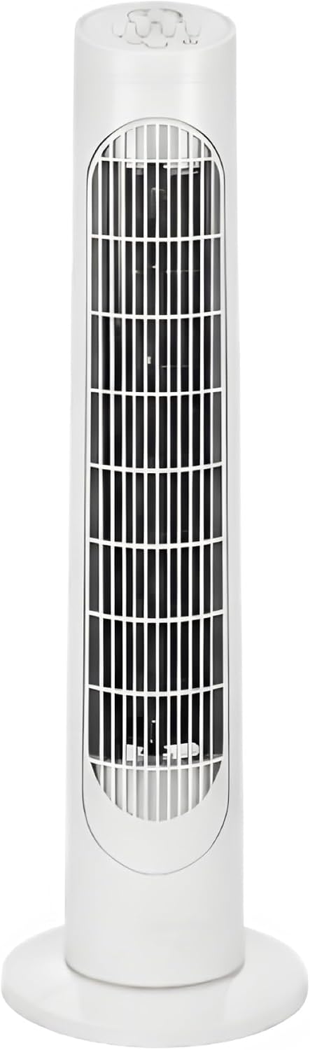 29" Portable Oscillating Tower Fan 3-Speed Settings Ultra Silent Operation Energy Saving Cooling Fan Bladeless for Bedroom Home Office Living Room