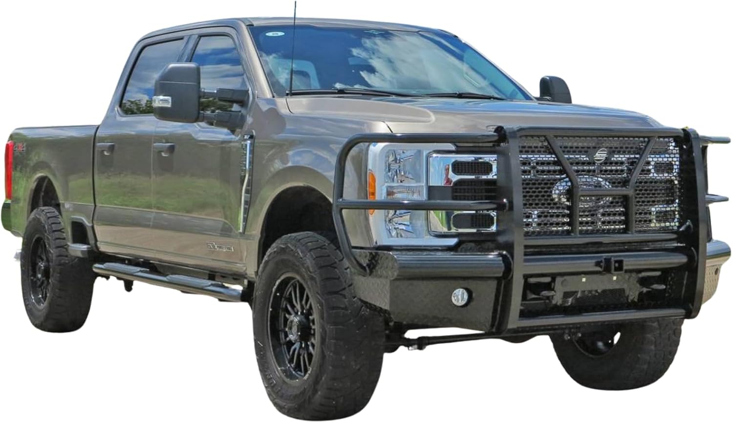 Steelcraft Front Bumper Guard Black | for 2023 2024 Ford F250 F350 F450 F550 SuperDuty | Includes Midwest Aftermarket Decal