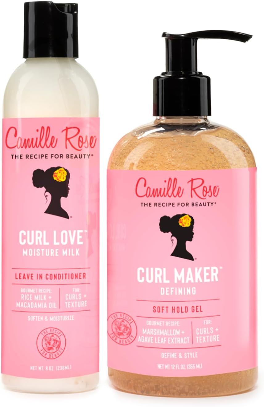 Camille Rose Curl Defining Bundle, Moisture Milk 240ml & Curl Maker 355ml