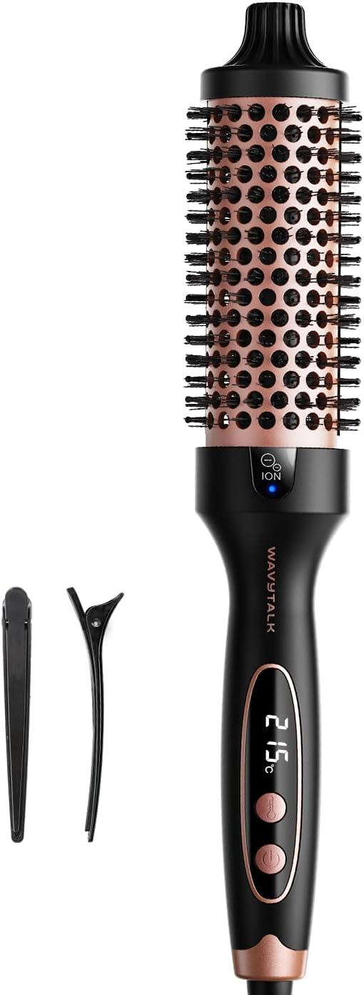 Wavytalk Blowout Boost Thermal Round Brush for Dry Hair Blowout Look