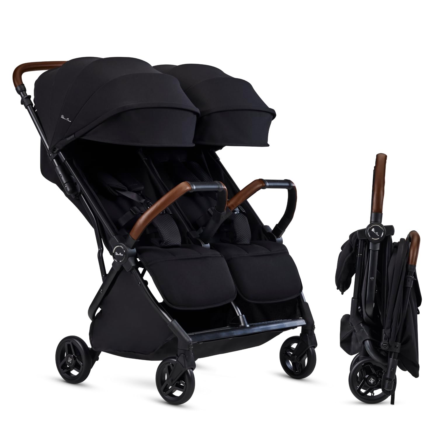 Silver Cross Jet Double - Full Size Side by Side Double Infant & Toddler Stroller - Lightweight, Compact & Easy to Fold, with All-Terrain Wheels β Disney Park Approved
