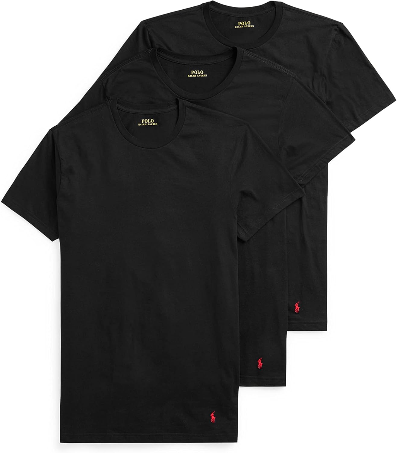 POLO RALPH LAUREN Men's Classic Fit Cotton Crew Undershirts, 3 Pack