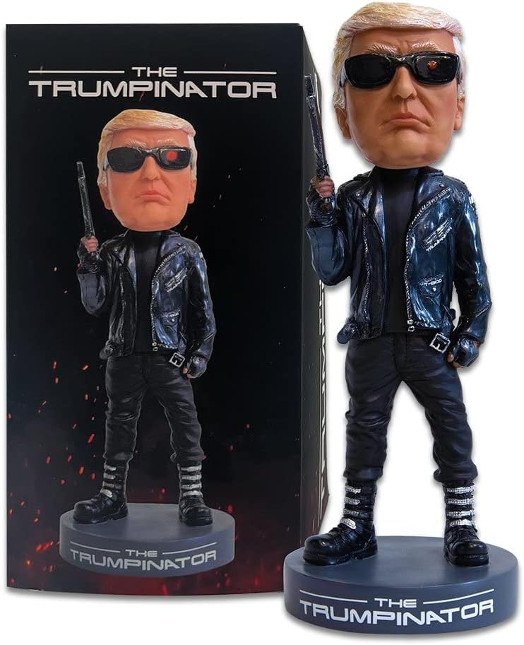 Donald Trump Collectibles - Proud Patriots The Trumpinator: Donald Trump 2025 Bobblehead for Trump Supporters and Patriotic Americans | The #1 Trump Gifts 2025 Birthday and Christmas
