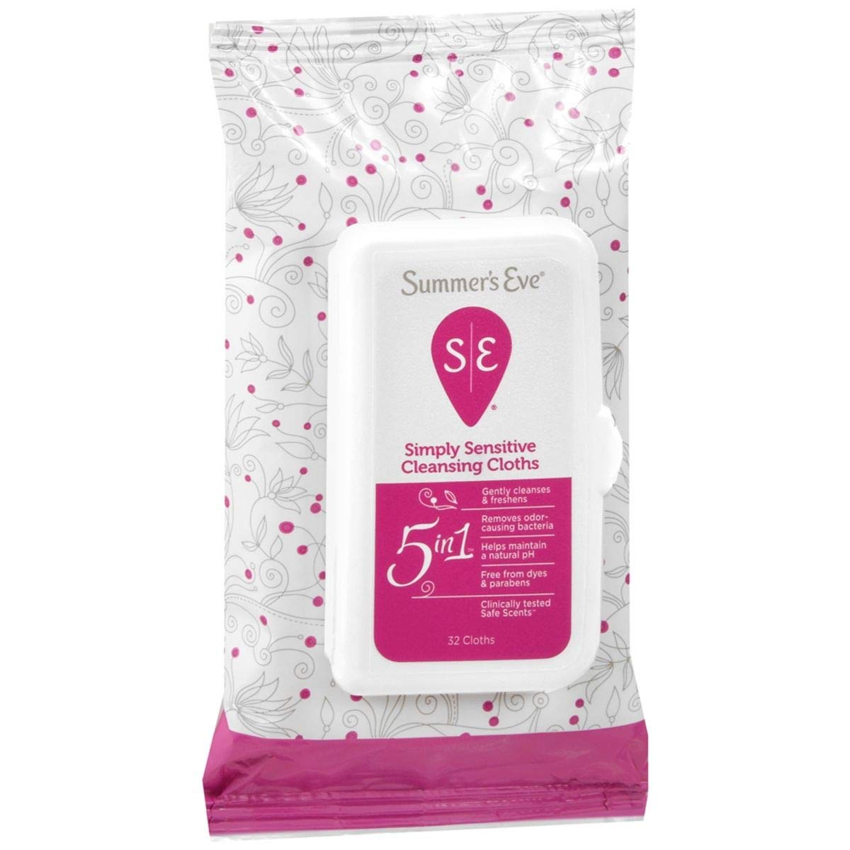 Summers Eve Feminine Cleansing Cloths, Sensitive Skin - 32 Each, 3 Pack