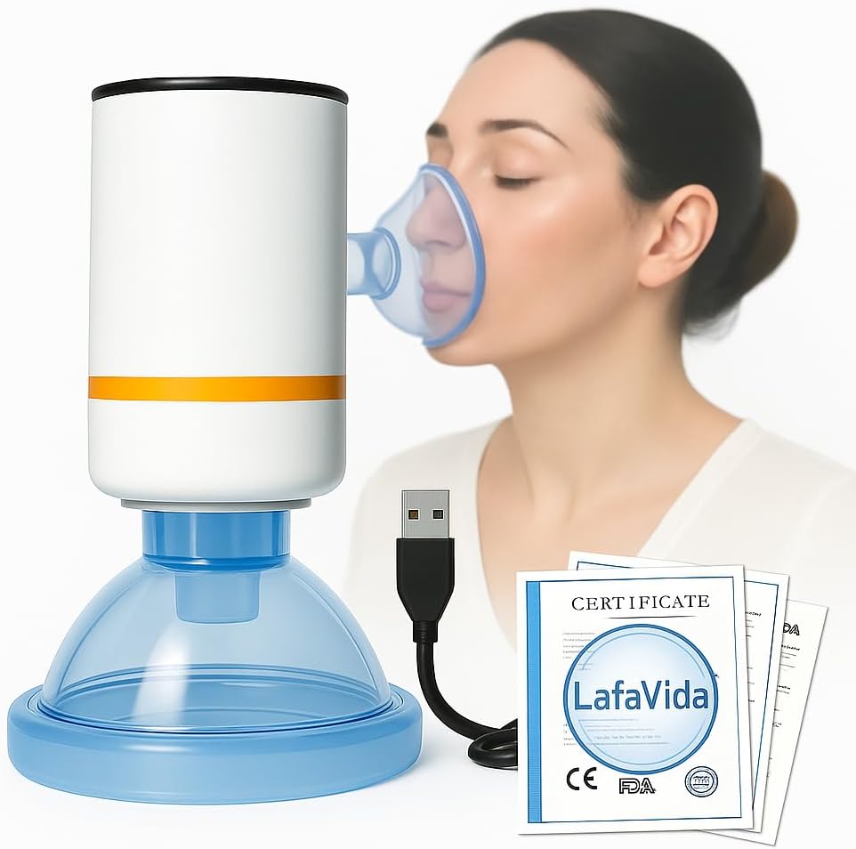 Automatic Choking Rescue Device,Anti Choking Device with 3 Inflatable Masks,Electric Airway Suction Device for Self Rescue,Choking Device for Kids and Adults,Choking First Aid Device