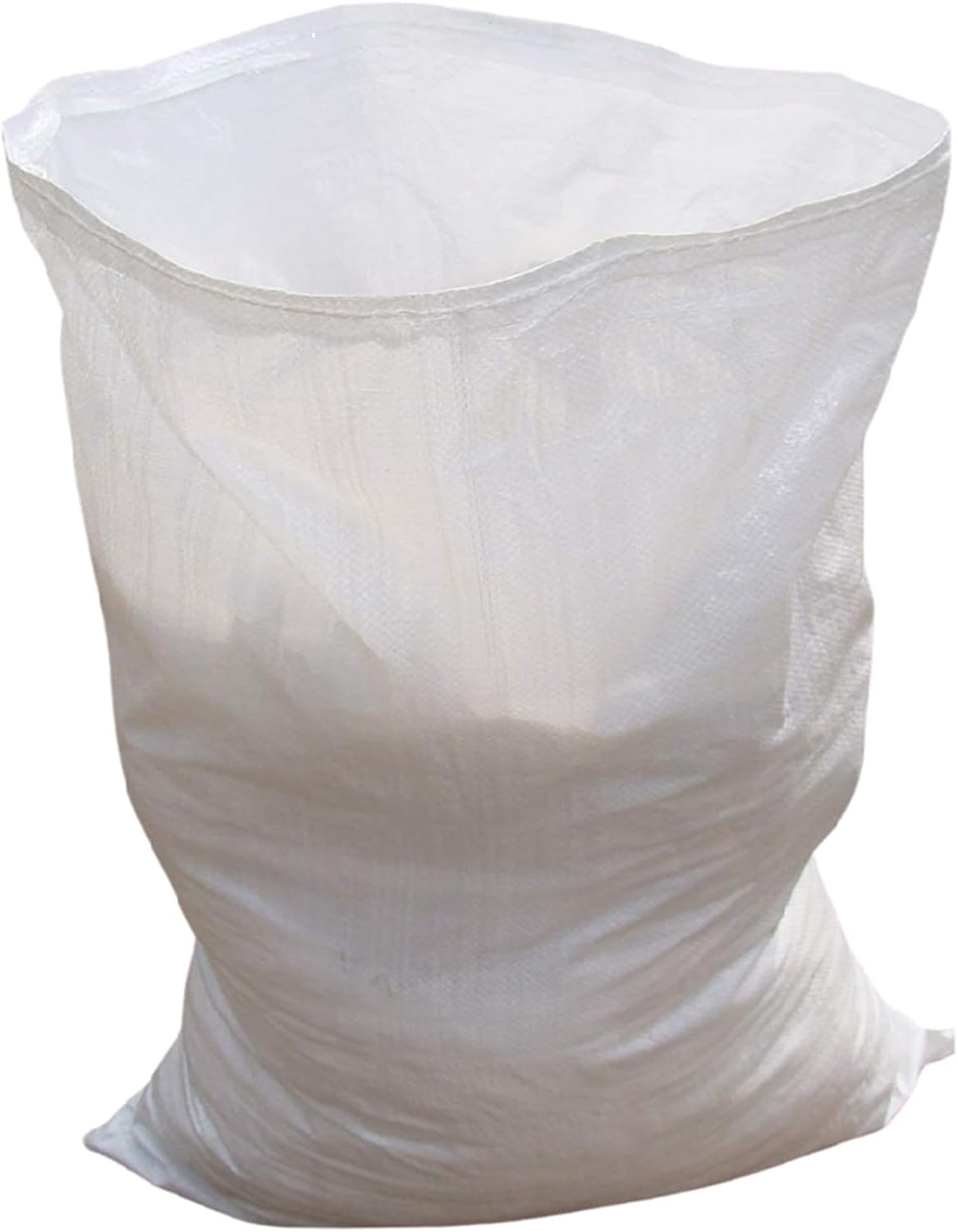 White Woven Polypropylene Rubble Builder Sacks Bags 20 x 30 (50cm x 75cm) - Heavy Duty (20)