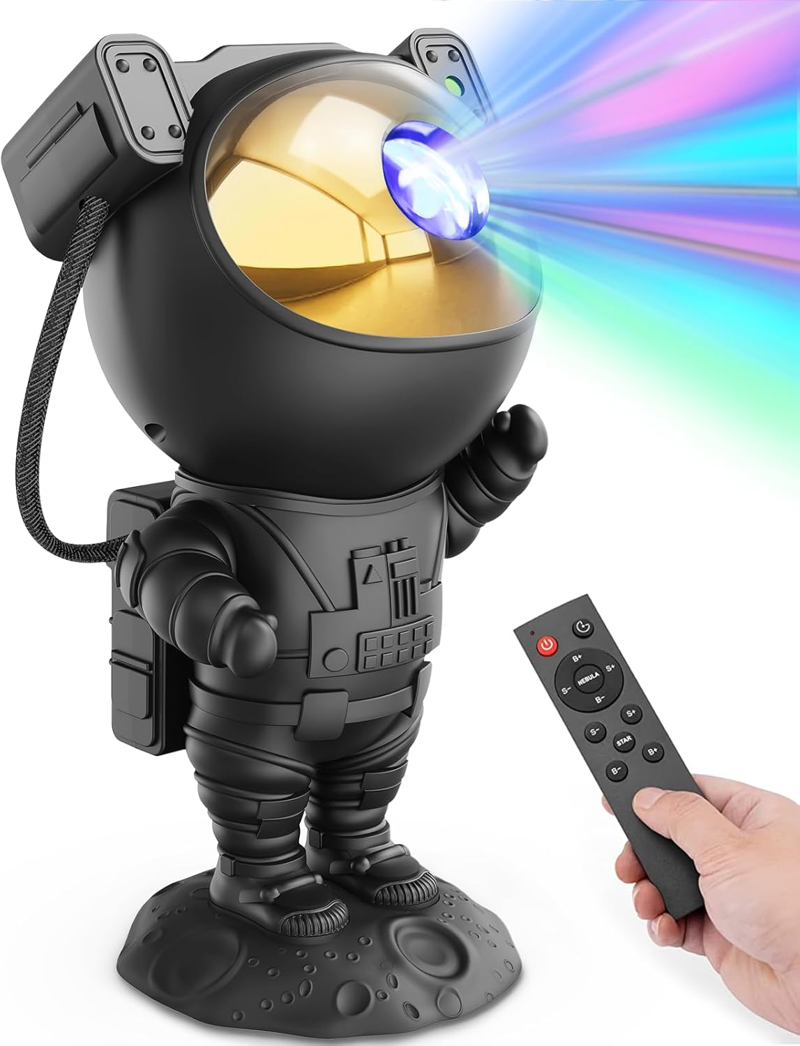 Mooyran Night Light Projector - Cool Stuff Tiktok Trend Items, Galaxy Star Astronaut Space Ceiling Projector, Led Lights for Bedroom Accessories Kids Room Decor, Starry Nebula Lamp