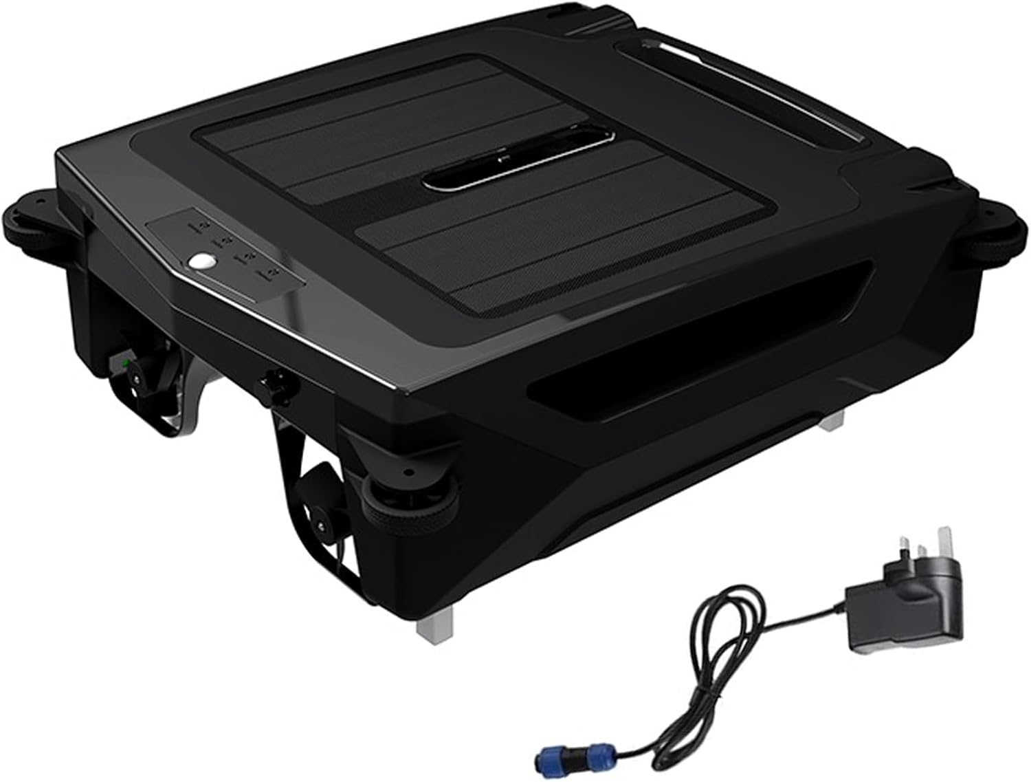 Solar Powered Robotic Pool Skimmer, 80㎡ 450um Automatic Pool Skimmer Cleaner Robot, Brushless Motor, Solar Robotic Pool Skimmer, with Auto Obstacle Avoidance, Pool Vacuum With Dual Charging / 2 Mode