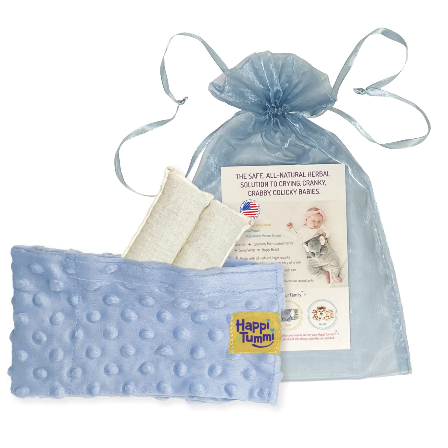 Colic and Gas Relief for Babies and Infants- Heated Belly Wrap for Newborns - Aromatherapy Wrap for Upset Tummy and Constipation