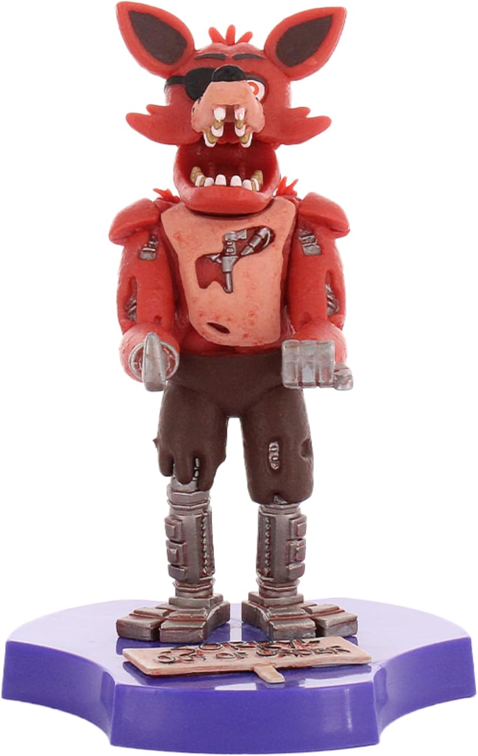 Cableguys Minis Five Nights at Freddy's Foxy Phone Stand & Earbuds Holder - Novelty Phone Stand for Desk Decor and Bedside Accessories, In Ear Headphone Holder for Smartphone & Small Devices