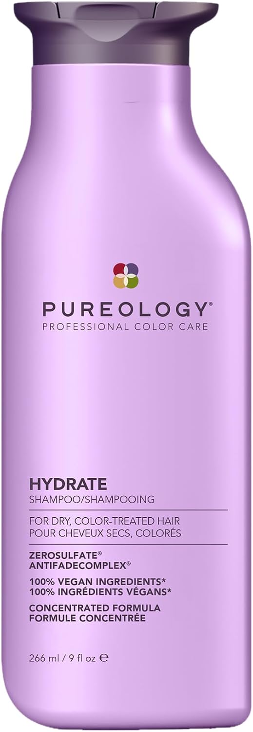 Pureology, Hydrate Nourishing Shampoo, Add Softness and Shine, 266ml