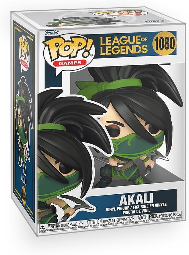 Epic Collectibles Pop League of Legends - Akali Vinyl Figure Included with Box Protector Compatible for Funko