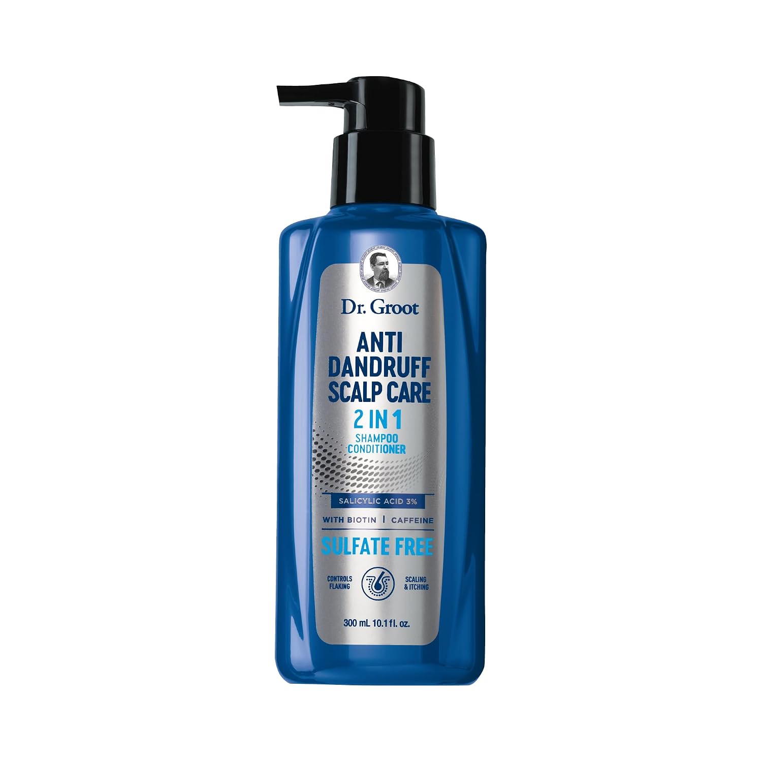 Dr. Groot Anti-Dandruff Scalp Care 2-in-1 Shampoo and Conditioner, 3% Salicylic Acid, Scalp Build Up Control, Men & Women, Korean Hair Care, Kbeauty