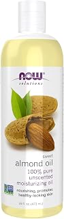 NOW Foods Solutions, Sweet Almond Oil, 100% Pure Moisturizing Oil, Promotes Healthy-Looking Skin, Unscented Oil, 16-Ounce,Package may vary